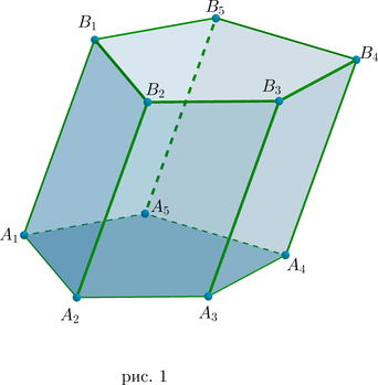 Параллелепипед с основанием треугольник
